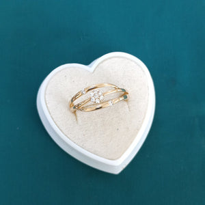ANILLOS DAMA ORO 10K 2 (NUEVO)