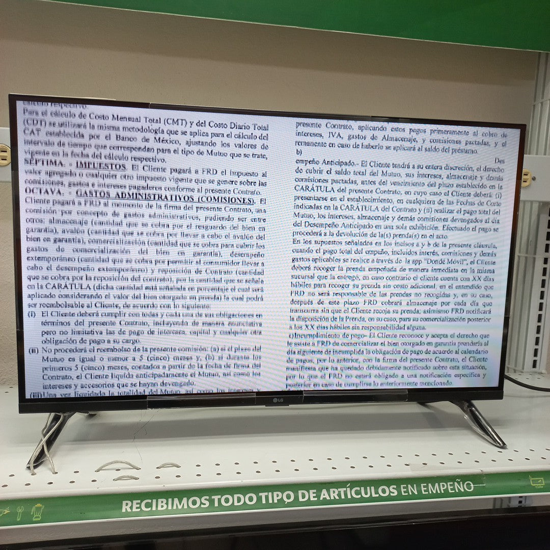 PANTALLA LG 32LR600BPSC (2025) 32" LED HD (SEMINUEVO)
