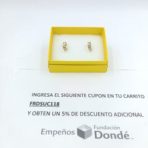 ARETES PAR ORO 10 K 1.7 GRMS (SEMINUEVO)