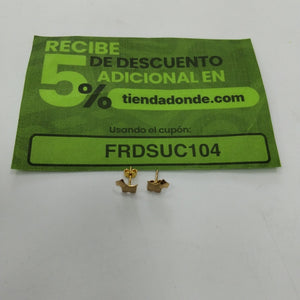 BROQUELES PAR ORO 14 K 0,90 GRMS (SEMINUEVO)