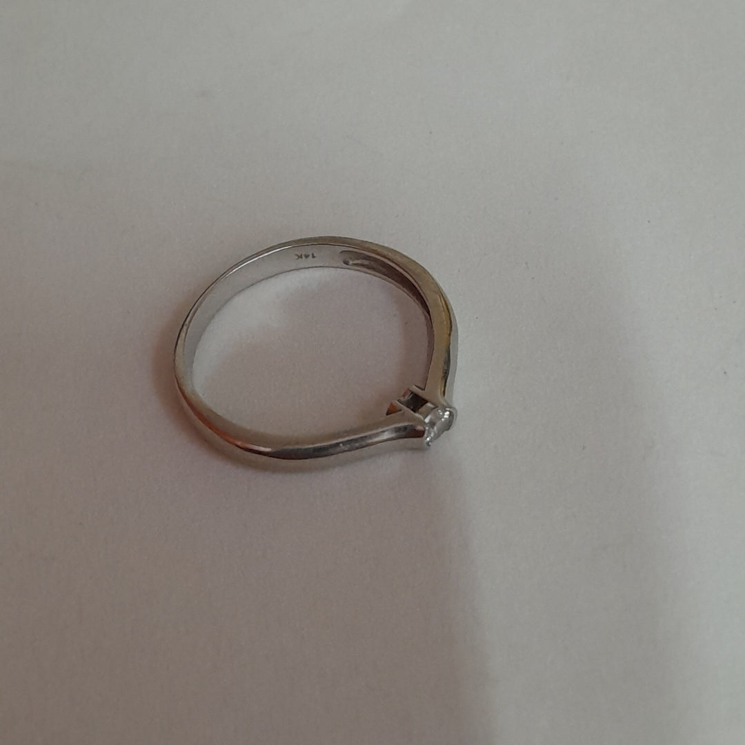 ANILLITO ORO BLANCO 14 K 2,20 GRMS (SEMINUEVO)
