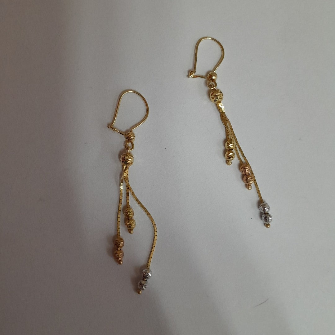 ARETES PAR ORO 14 K 2,50 GRMS (SEMINUEVO)