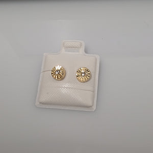 BROQUELES BROQUEL FIG BOTON C CIRCONIA 14K 0.2916 GR (NUEVO)