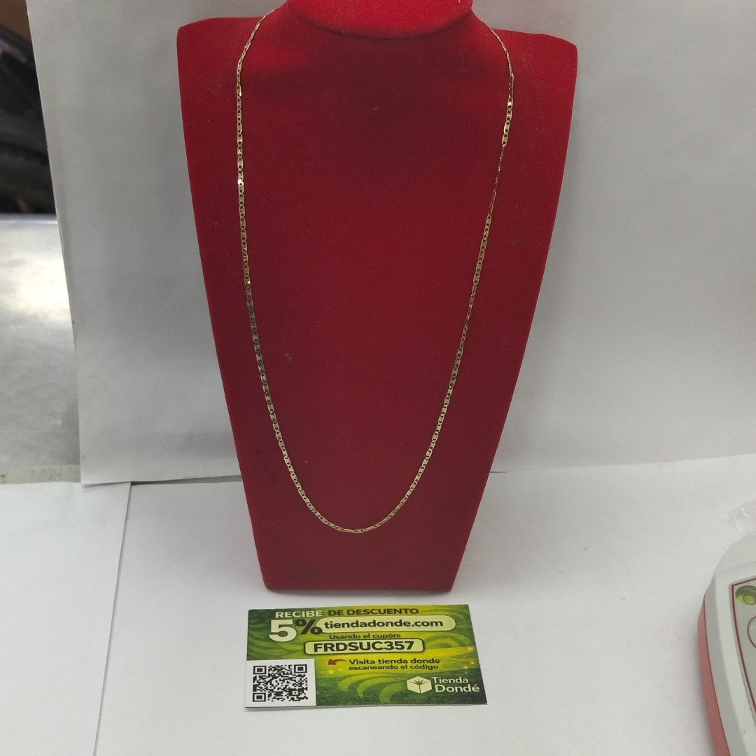CADENA ORO, ORO COMBINADO 10 K 2.1 GRMS (SEMINUEVO)