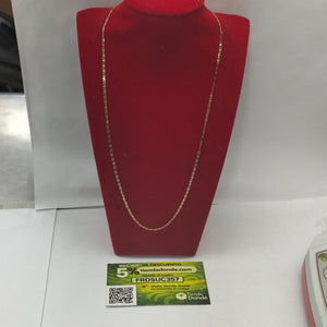 CADENA ORO, ORO COMBINADO 10 K 2.1 GRMS (SEMINUEVO)