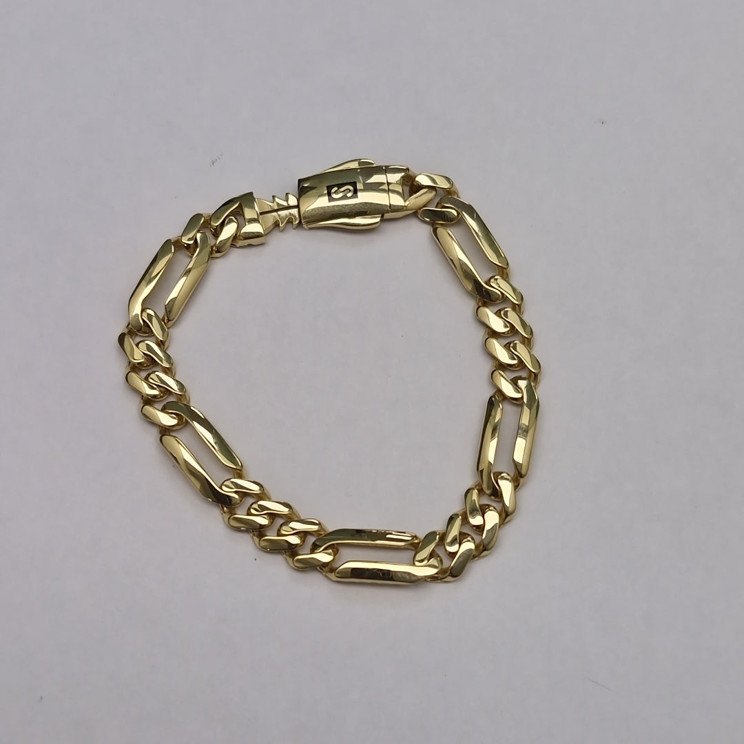 PULSERA MONACO ORO 14K 8.9 (NUEVO)