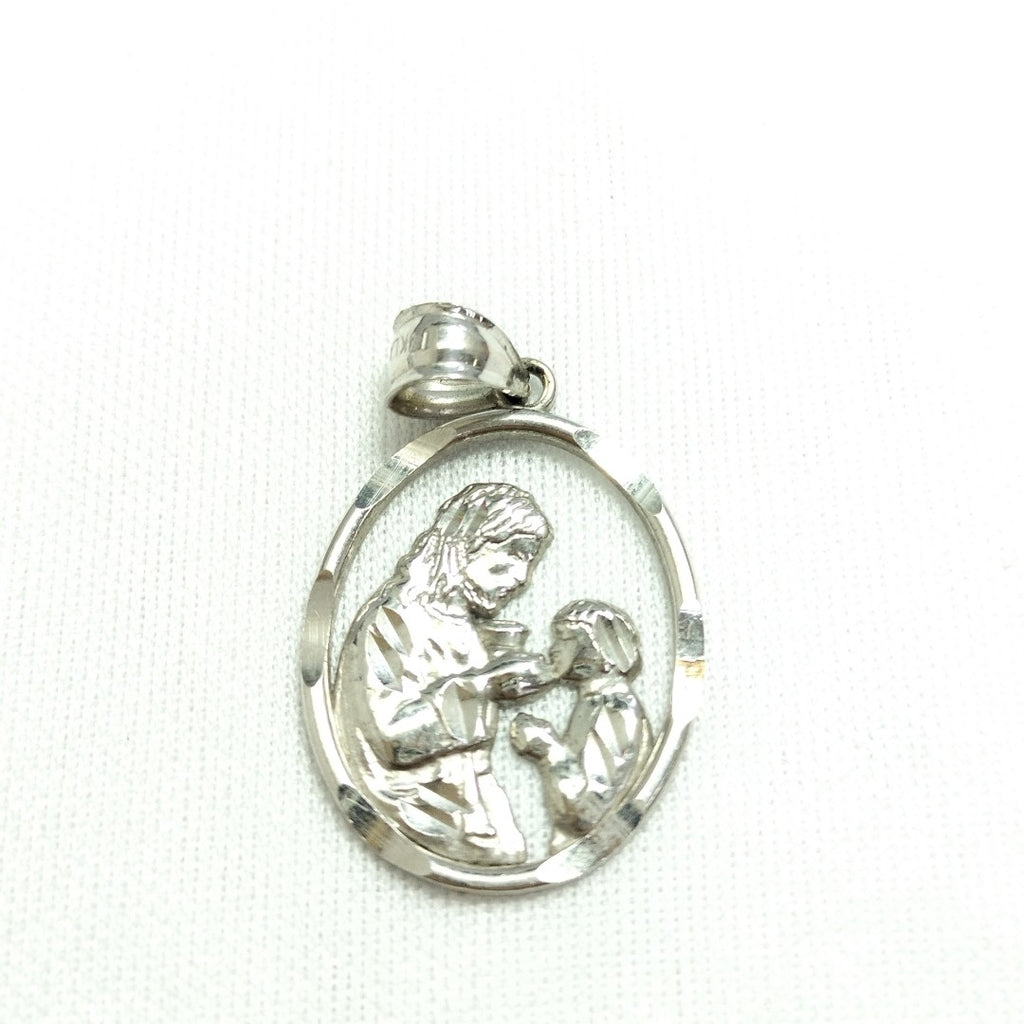 MEDALLA RELIGIOSA ORO, ORO BLANCO 14 K 1.5 GRMS (SEMINUEVO)