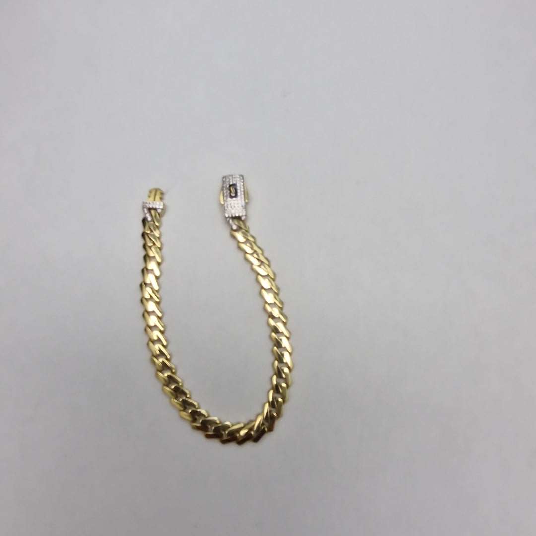 PULSERA MONACO ORO 10K 7 (NUEVO)