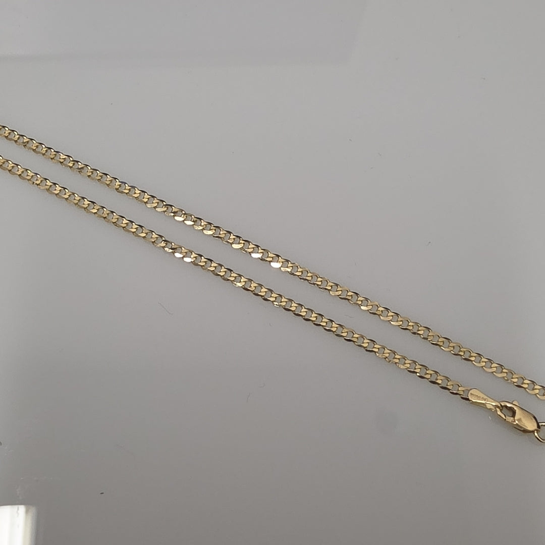 CADENA BARBADA 14K 60 CM 5.8 GR (NUEVO)