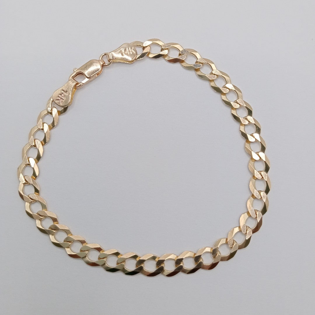 PULSERA BARBADA 14K 18 CM 6.7 GR (NUEVO)