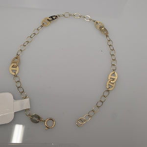 PULSERA ESPECIAL 14K 18 CM 1.5 GR (NUEVO)