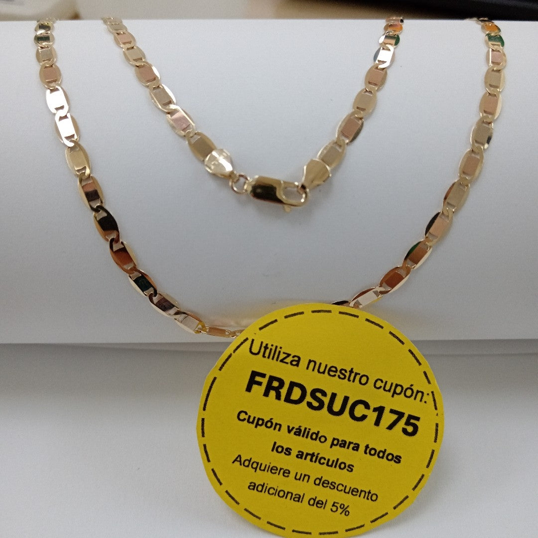CADENAS VALENTINA/ESPEJO ORO 14K 9.7 (NUEVO)
