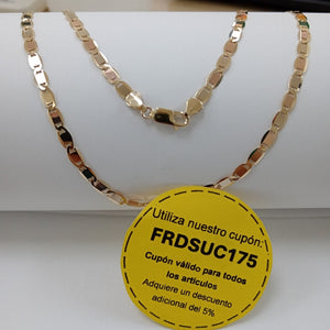 CADENAS VALENTINA/ESPEJO ORO 14K 9.7 (NUEVO)