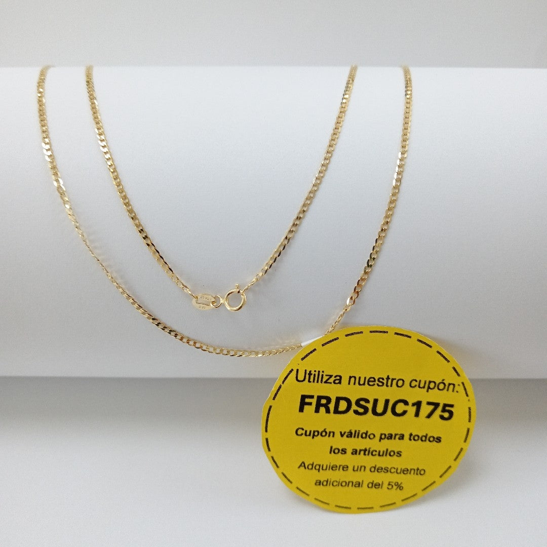 CADENAS BARBADA AMARILLA ORO 14K 2.2 (NUEVO)