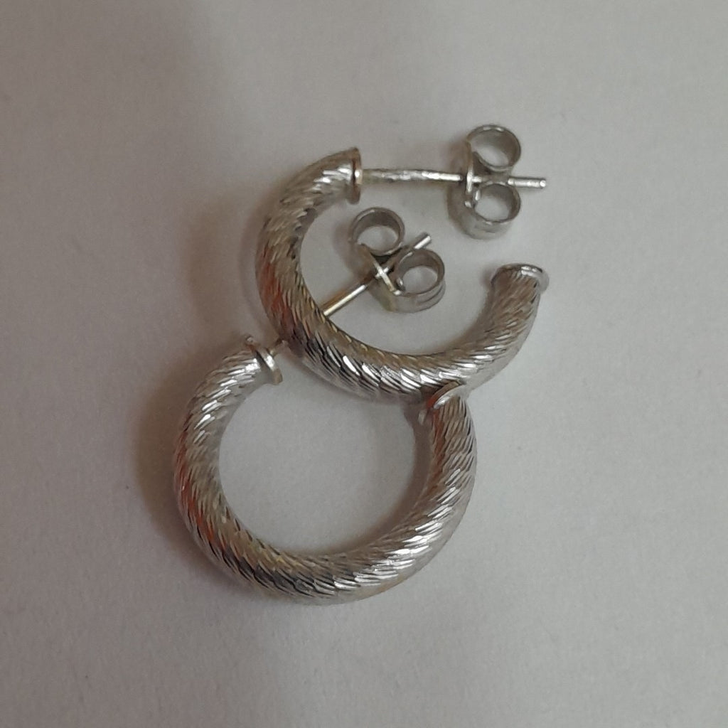 BROQUELES PAR ORO BLANCO 14 K 2,70 GRMS (SEMINUEVO)