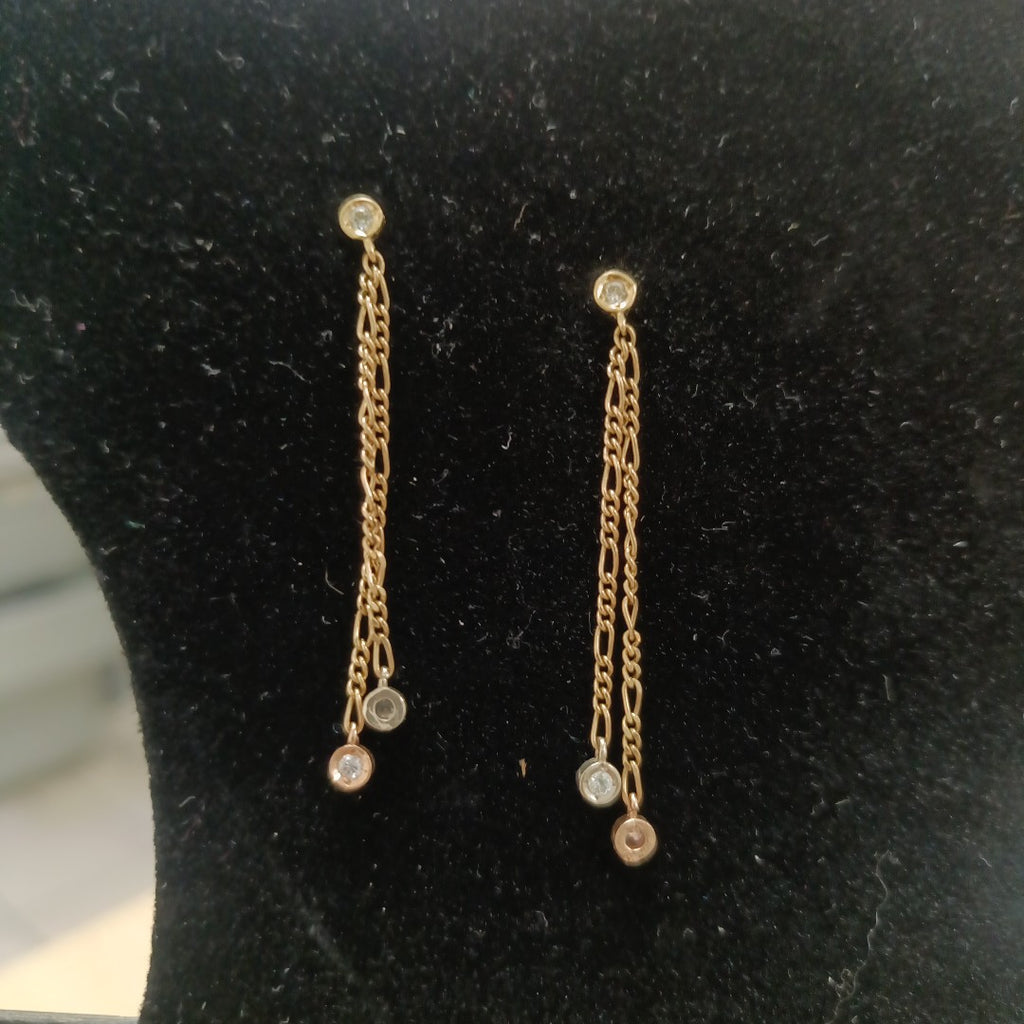 ARETES PAR ORO 14 K 1,70 GRMS (SEMINUEVO)