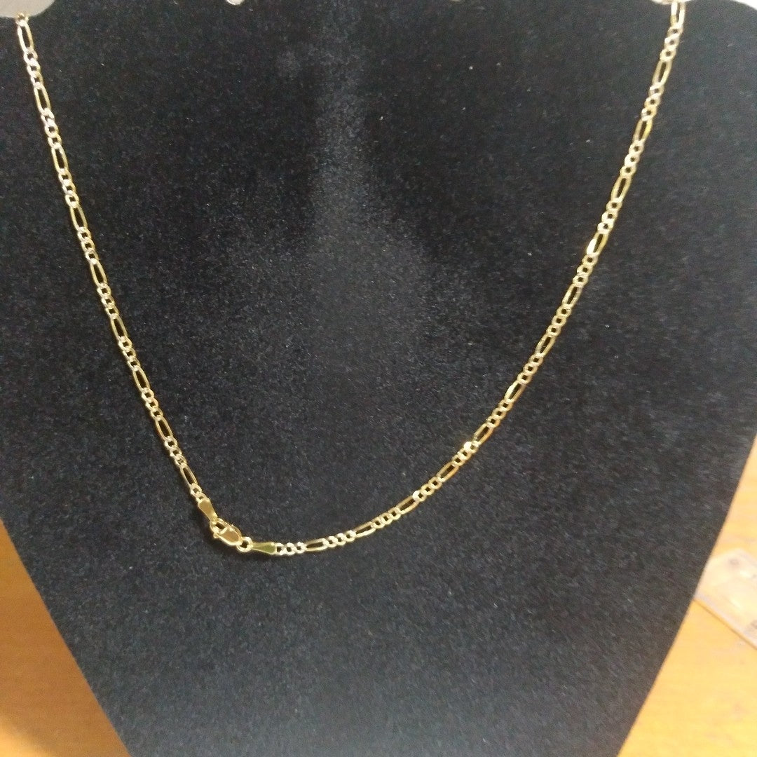 CADENA 3X1 DIAMANTADA 14K 55 CM 4.8 GR (NUEVO)