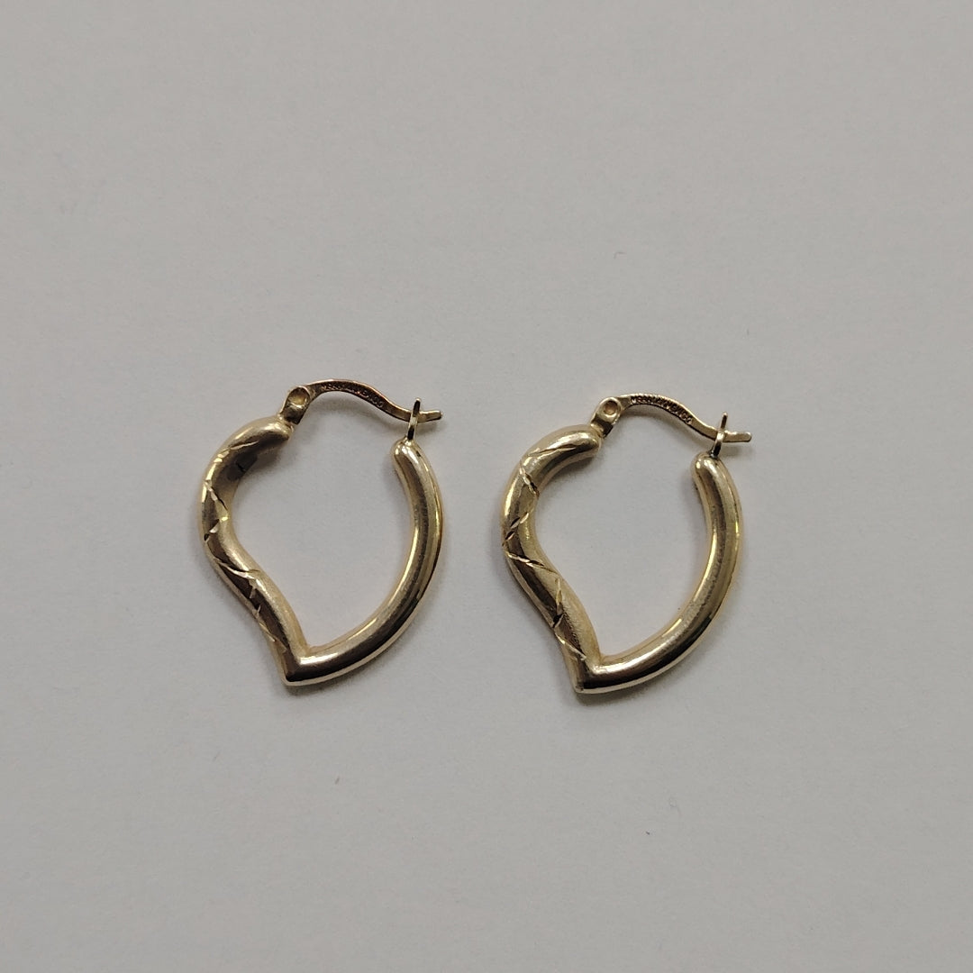 ARRACADAS PAR ORO 14 K 1.7 GRMS (SEMINUEVO)