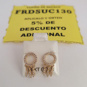 BROQUELES ORO 14K 1.9 (NUEVO)