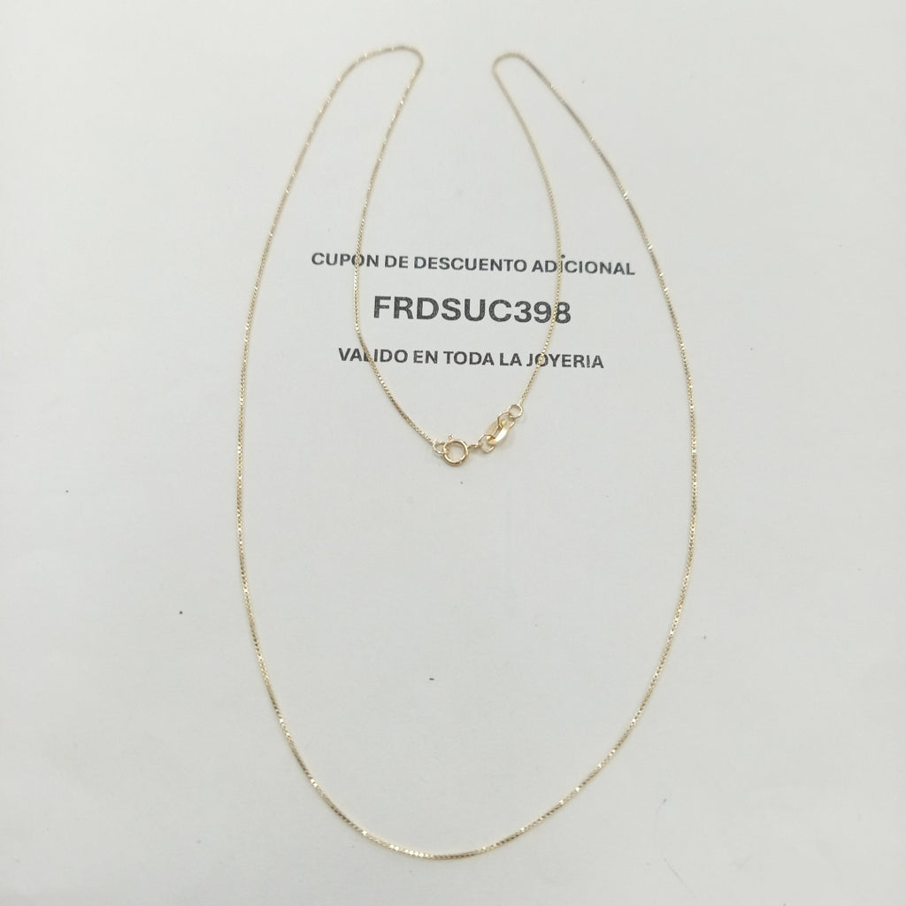 CADENA VENECIANO 14K 55 CM 1.7 GR (NUEVO)