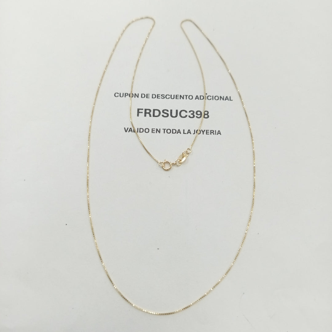 CADENA VENECIANO 14K 55 CM 1.7 GR (NUEVO)