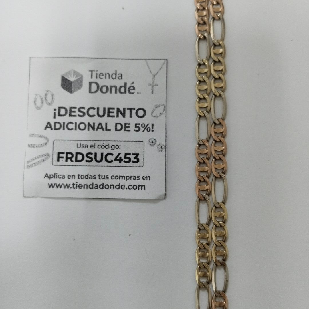 CADENA ORO COMBINADO 14 K 21 GRMS (SEMINUEVO)