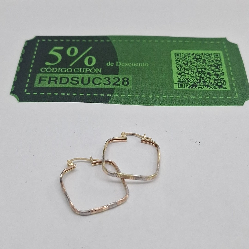 ARRACADAS PAR ORO 14 K 2.3 GRMS (SEMINUEVO)