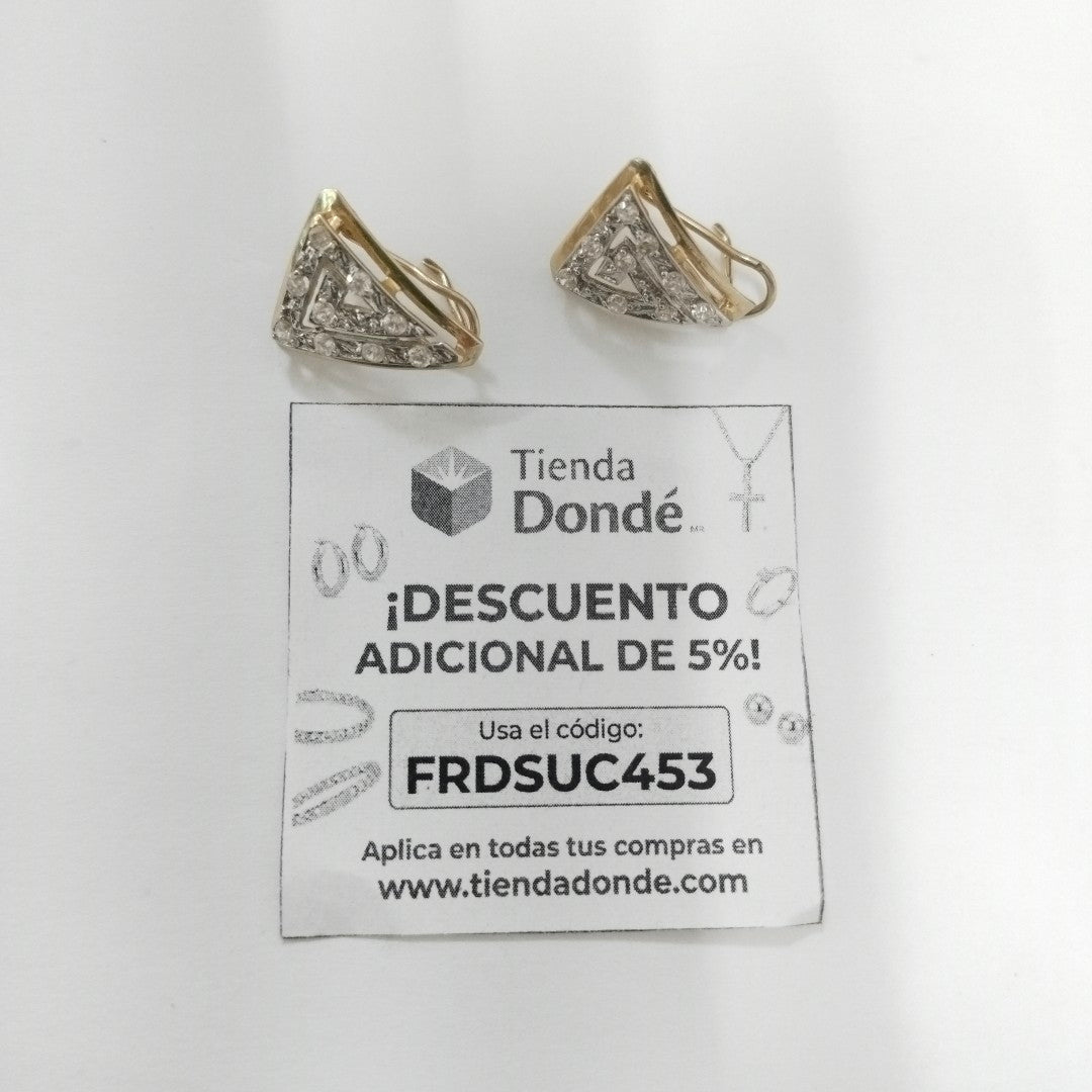 ARETES PAR ORO 10 K 5.7 GRMS (SEMINUEVO)