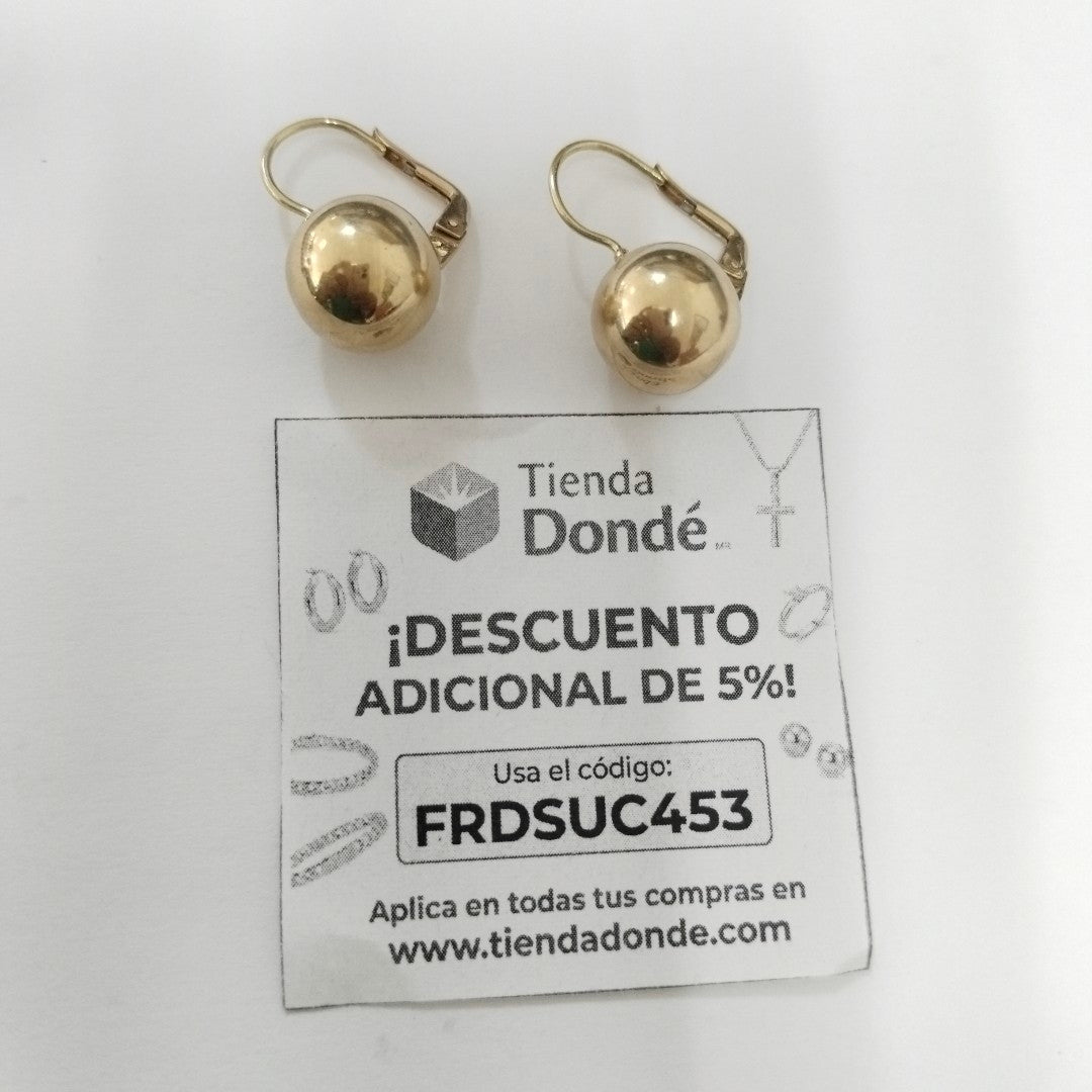 ARETES PAR ORO 18 K 5.7 GRMS (SEMINUEVO)