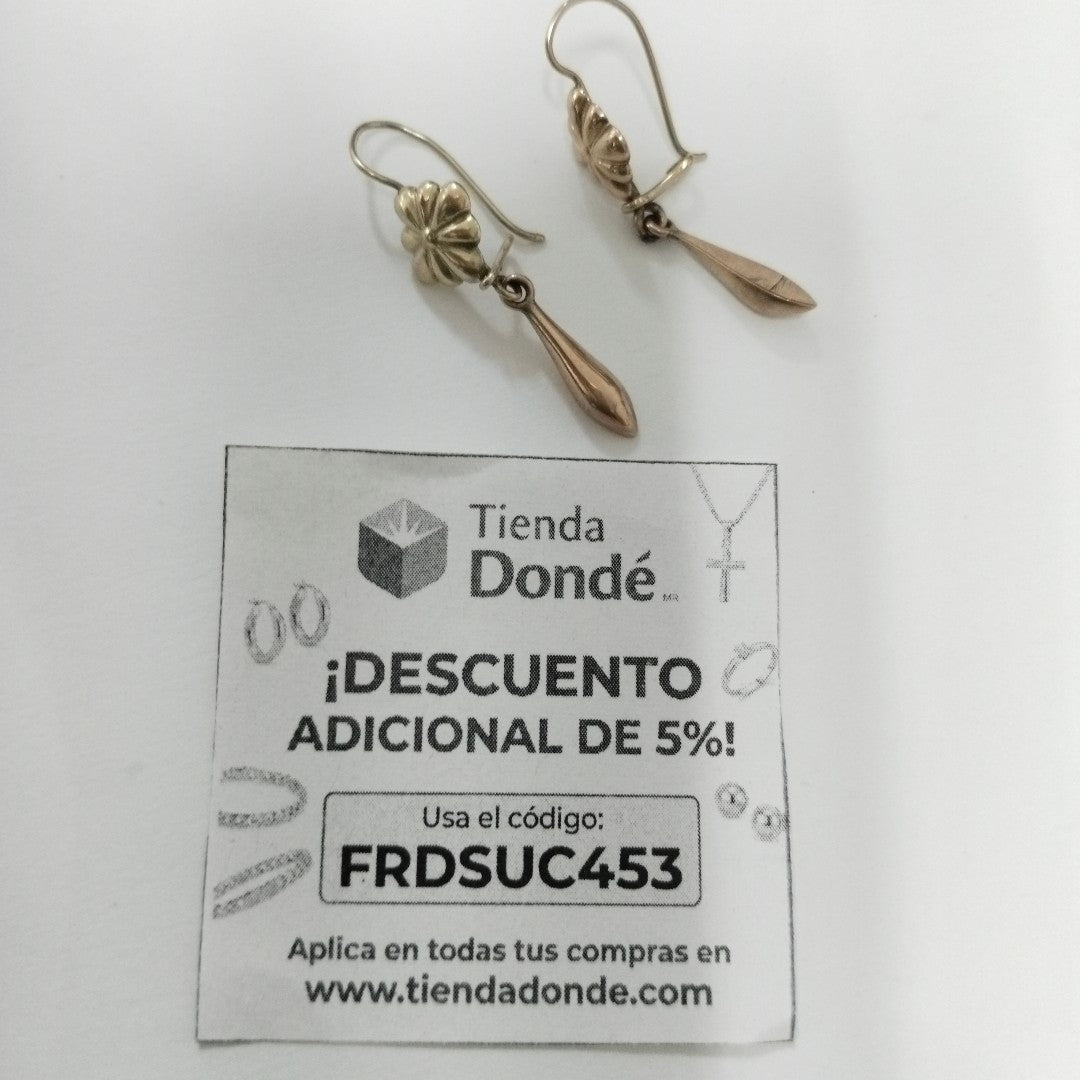 ARETES PAR ORO 10 K 2.7 GRMS (SEMINUEVO)