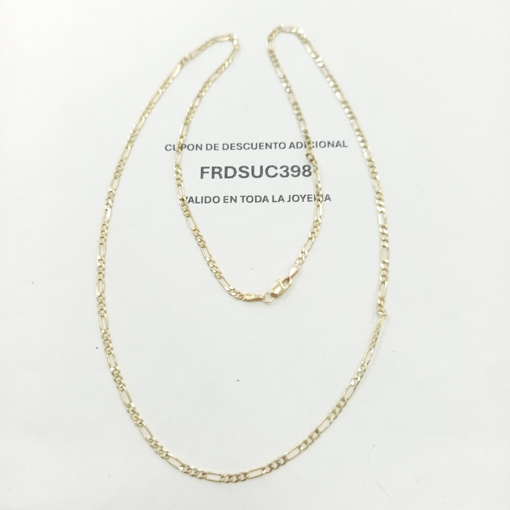 CADENA TEJIDO 3X1 14K 60 CM 5.7 GR (NUEVO)
