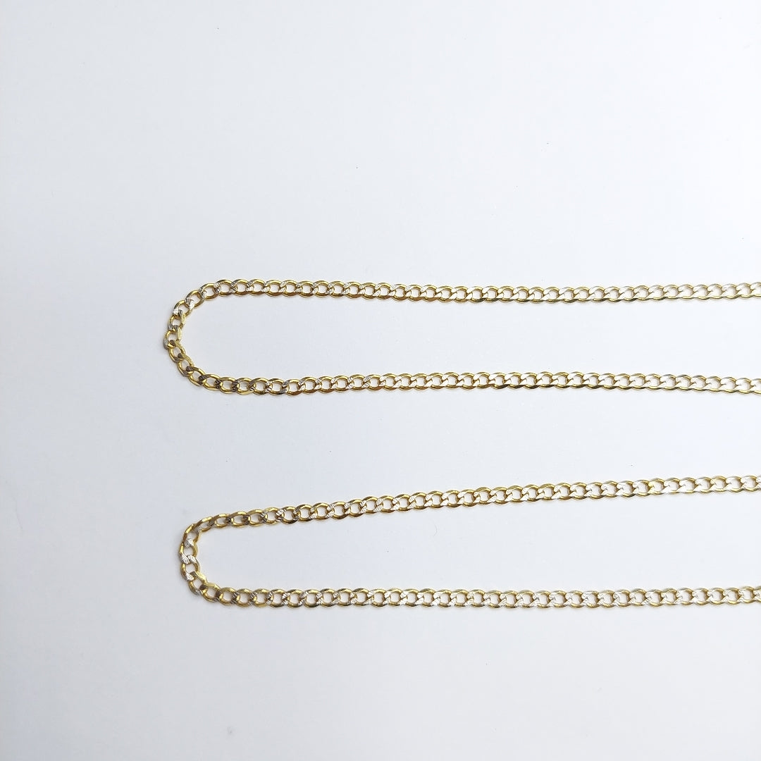 CADENA ORO, RODIADO 14 K 6.5 GRMS (SEMINUEVO)