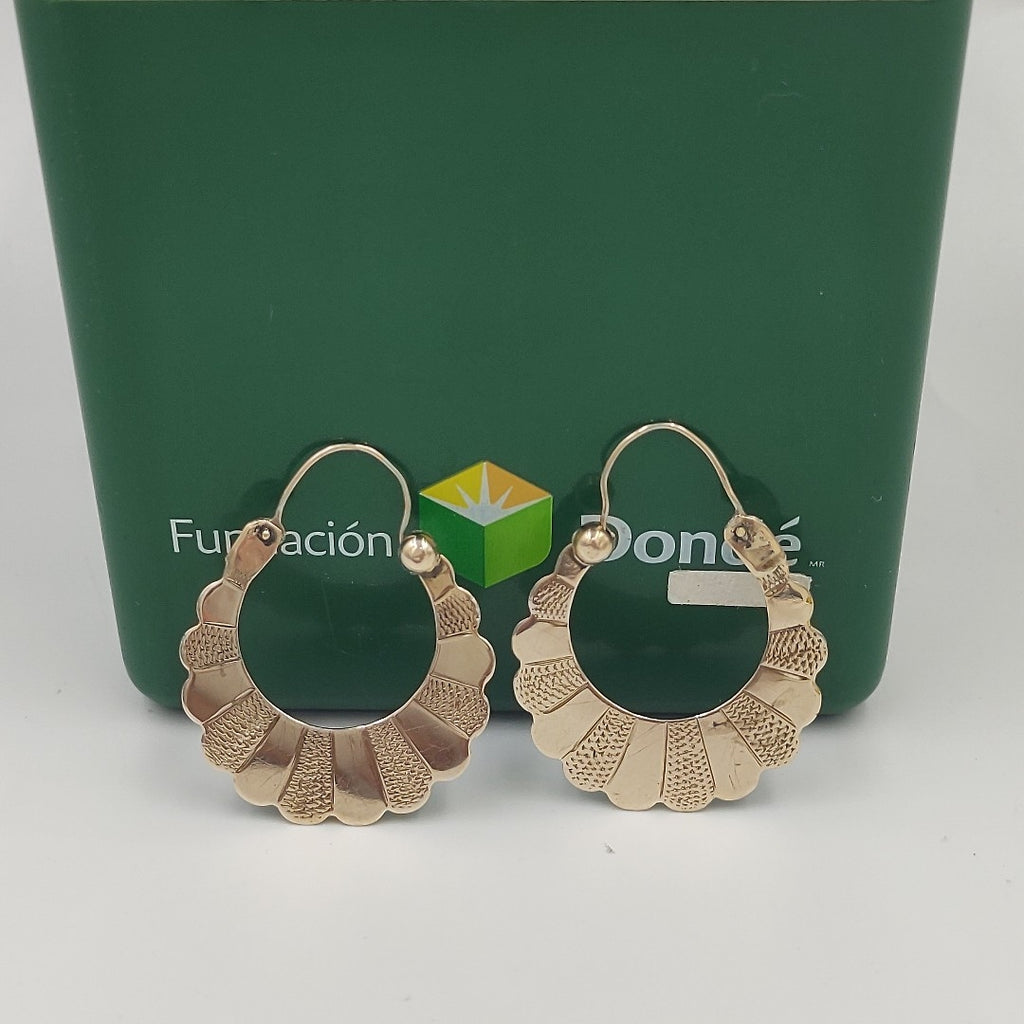 ARRACADAS PAR ORO 8 K 3.4 GRMS (SEMINUEVO)