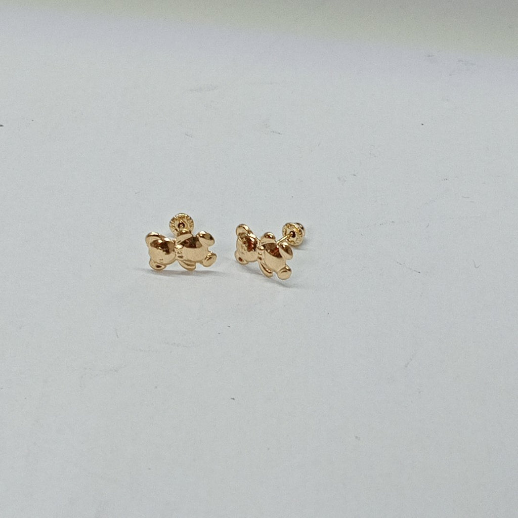 BROQUELES BROQUEL FIG OSO 14K 0.2592 GR (NUEVO)