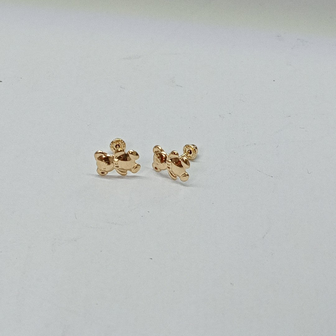 BROQUELES BROQUEL FIG OSO 14K 0.2592 GR (NUEVO)