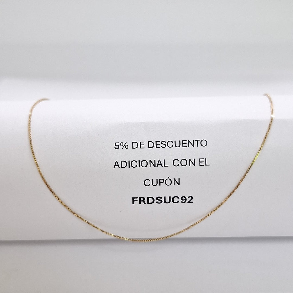CADENA ORO 14 K 1,30 GRMS (SEMINUEVO)