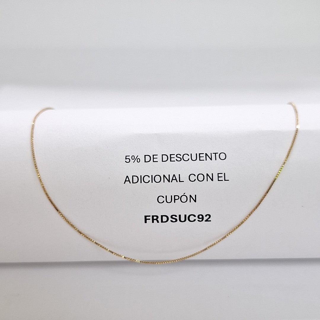 CADENA ORO 14 K 1,30 GRMS (SEMINUEVO)