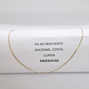 CADENA ORO 14 K 1,30 GRMS (SEMINUEVO)