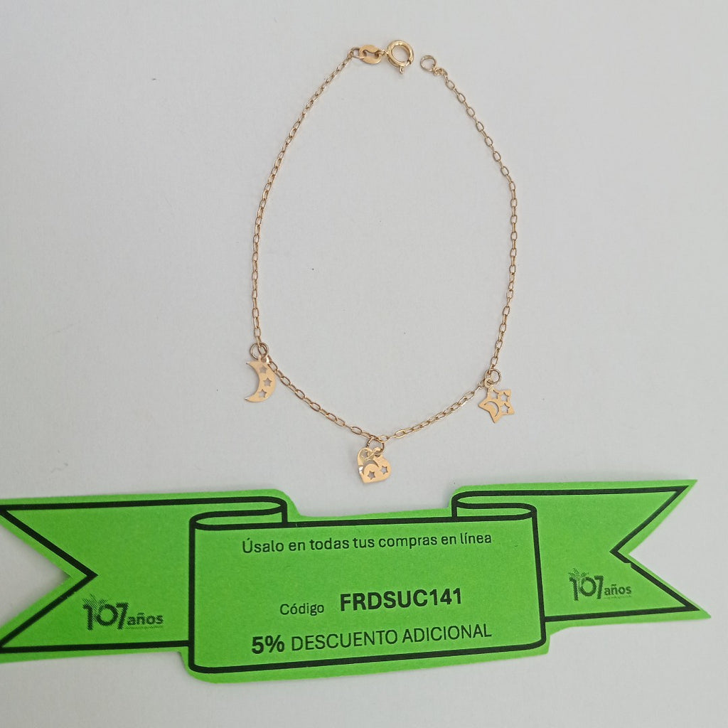 PULSERA ORO 14 K 0.5 GRMS (SEMINUEVO)