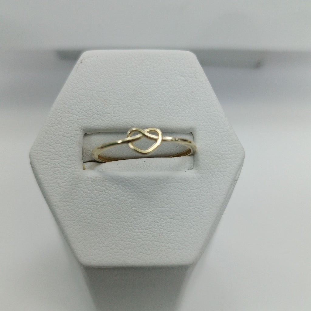 ANILLOS ANILLITO FIG CORAZON 10K TALLA 9 0.9 GR (NUEVO)