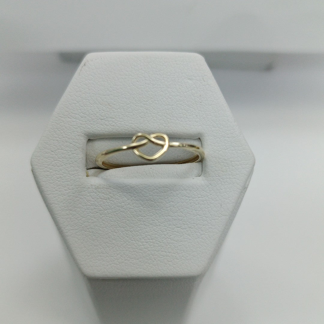 ANILLOS ANILLITO FIG CORAZON 10K TALLA 9 0.9 GR (NUEVO)