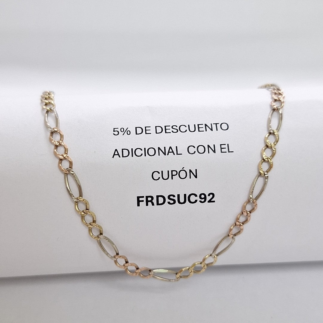 CADENA ORO COMBINADO 14 K 6.2 GRMS (SEMINUEVO)