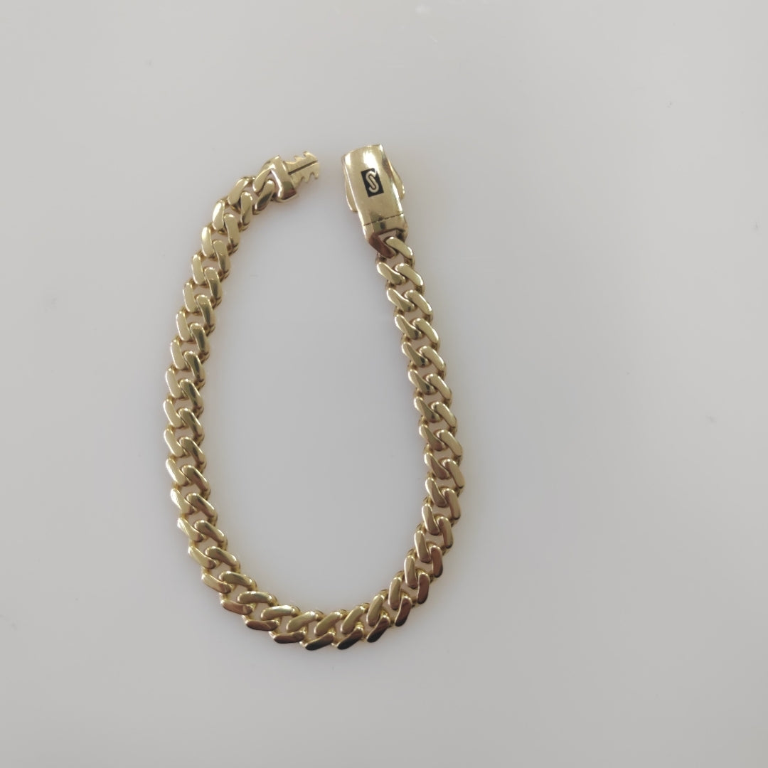 PULSERA MONACO ORO 10K 5.8 (NUEVO)