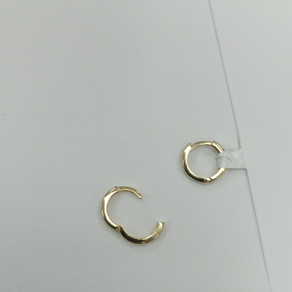 ARETES ARRACADAS LISAS 10K 1.1 GR (NUEVO)