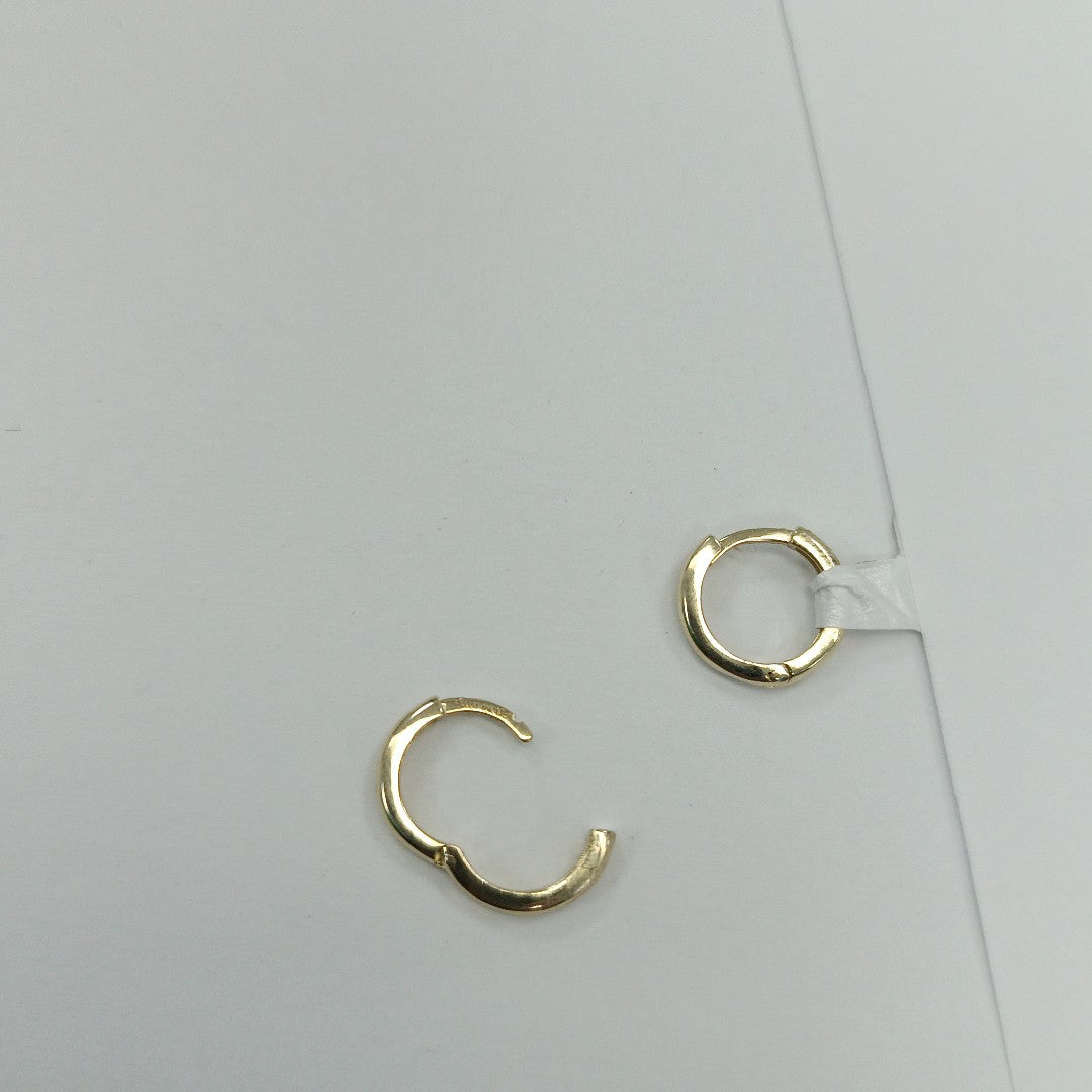 ARETES ARRACADAS LISAS 10K 1.1 GR (NUEVO)