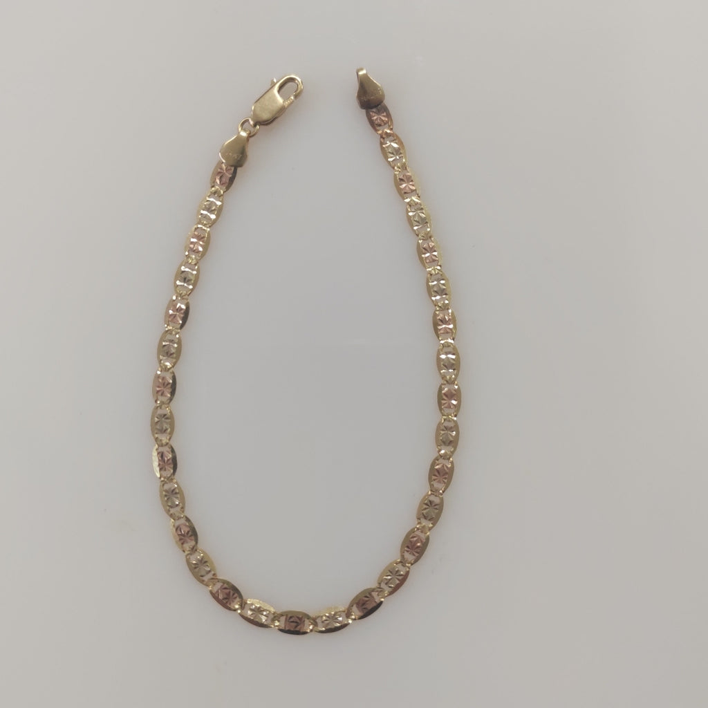 PULSERA ORO, ORO COMBINADO 14 K 4.6 GRMS (SEMINUEVO)