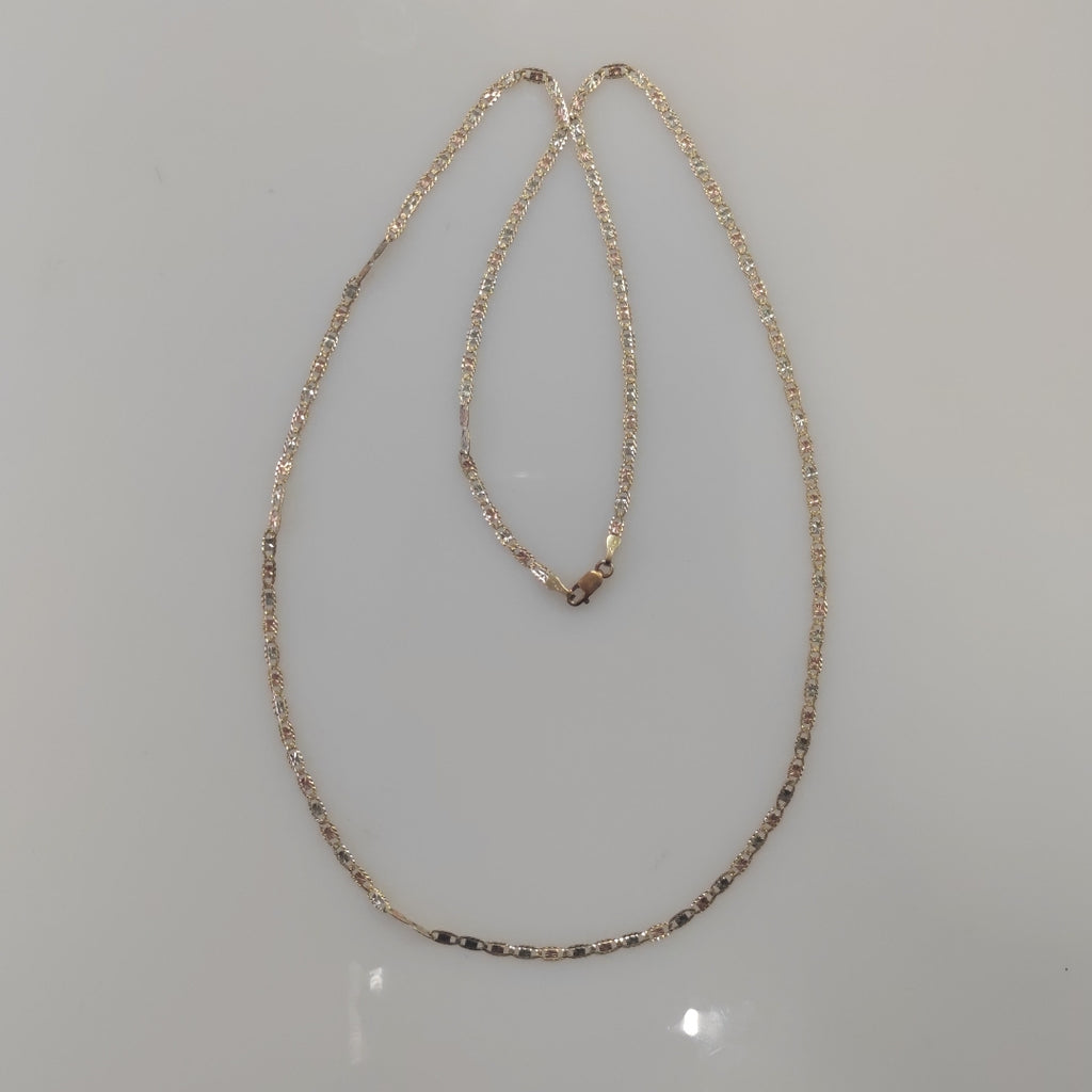 CADENA ORO, ORO COMBINADO 14 K 4.4 GRMS (SEMINUEVO)