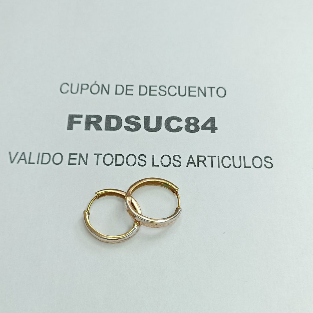 ARRACADAS PAR ORO 10 K 1.5 GRMS (SEMINUEVO)