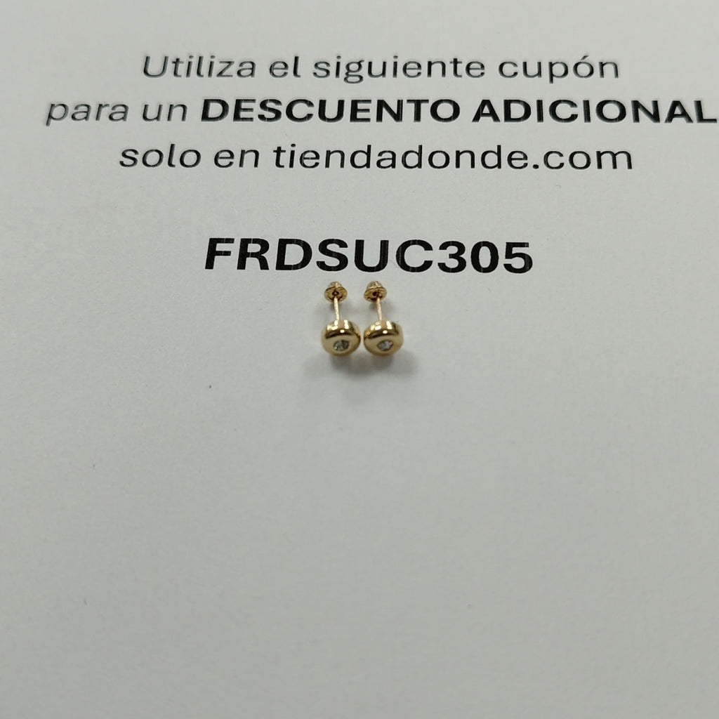 BROQUELES BROQUEL C CIRCONIA 14K 0.27 GR (NUEVO)