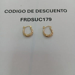 ARRACADAS PAR ORO 14 K 1,20 GRMS (SEMINUEVO)